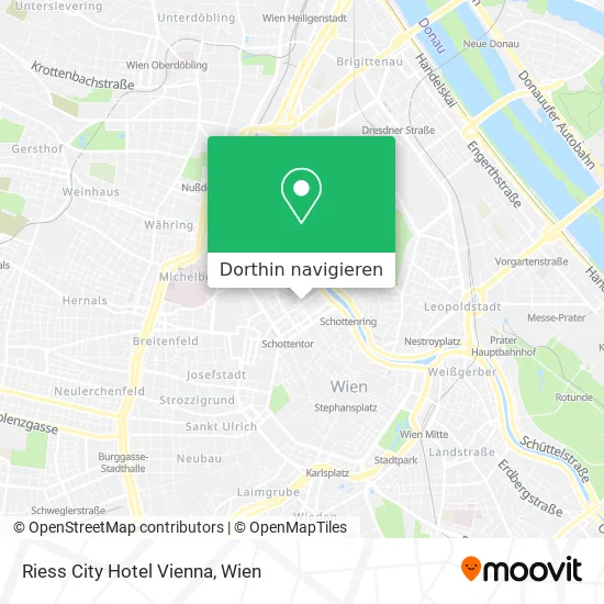 Riess City Hotel Vienna Karte