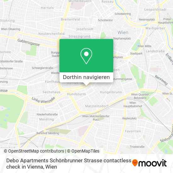 Debo Apartments Schönbrunner Strasse contactless check in Vienna Karte
