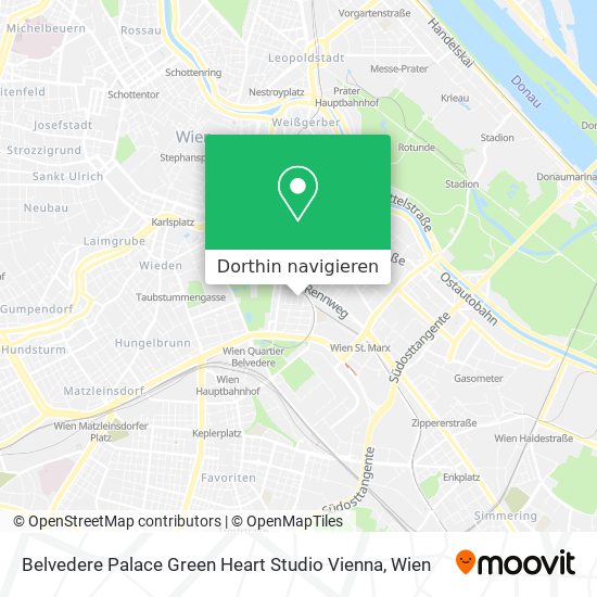 Belvedere Palace Green Heart Studio Vienna Karte