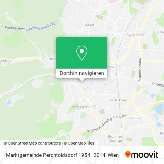 Marktgemeinde Perchtoldsdorf 1954–2014 Karte
