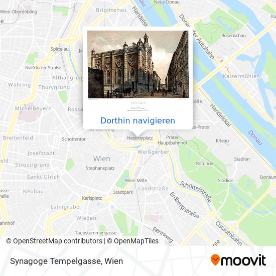 Synagoge Tempelgasse Karte