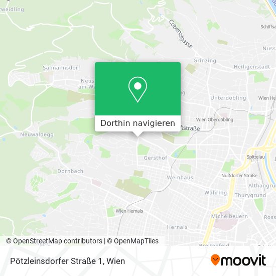 Pötzleinsdorfer Straße 1 Karte