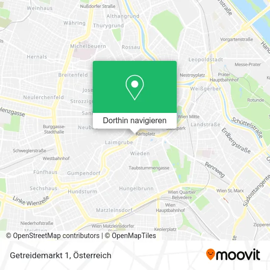 Getreidemarkt 1 Karte