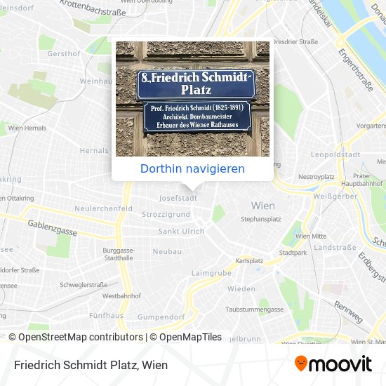 Friedrich Schmidt Platz Karte