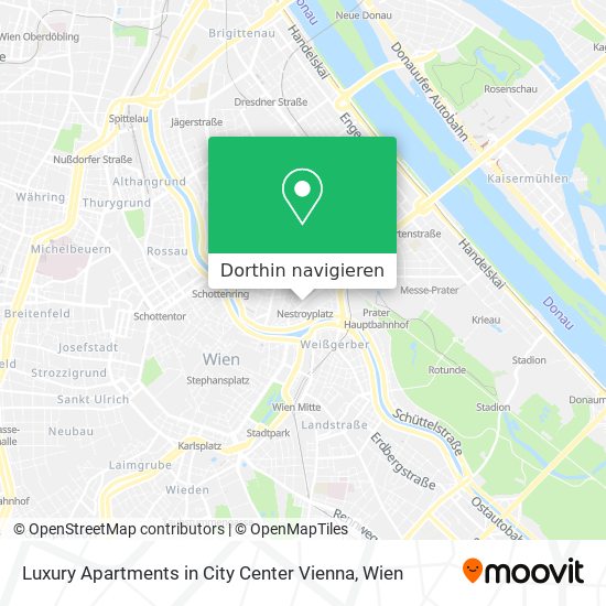 Luxury Apartments in City Center Vienna Karte