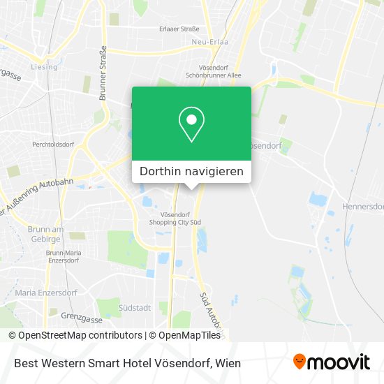 Best Western Smart Hotel Vösendorf Karte