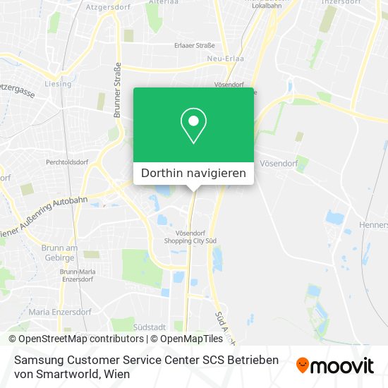 Samsung Customer Service Center SCS Betrieben von Smartworld Karte