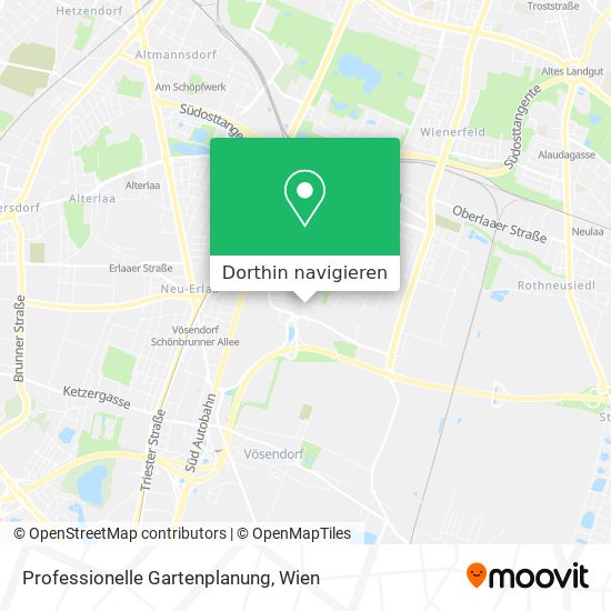 Professionelle Gartenplanung Karte