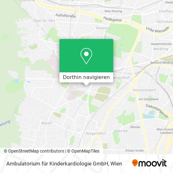 Ambulatorium für Kinderkardiologie GmbH Karte