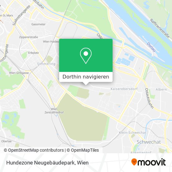 Hundezone Neugebäudepark Karte