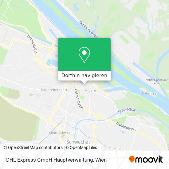 DHL Express GmbH Hauptverwaltung Karte