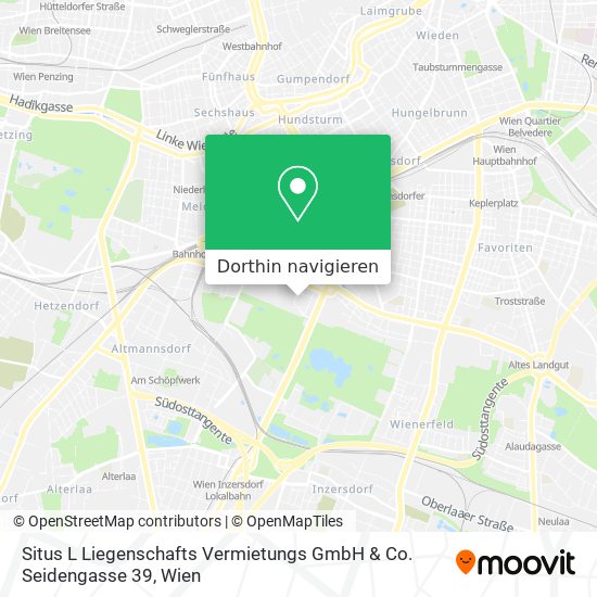 Situs L Liegenschafts Vermietungs GmbH & Co. Seidengasse 39 Karte