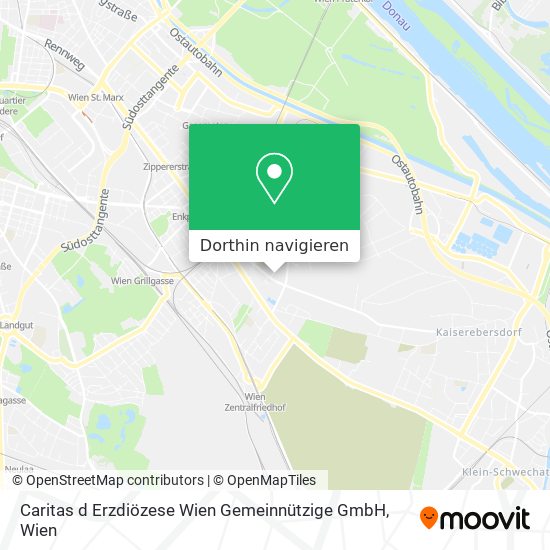 Caritas d Erzdiözese Wien Gemeinnützige GmbH Karte