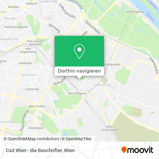Csd Wien - die Beschrifter Karte