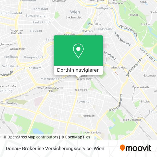 Donau- Brokerline Versicherungsservice Karte