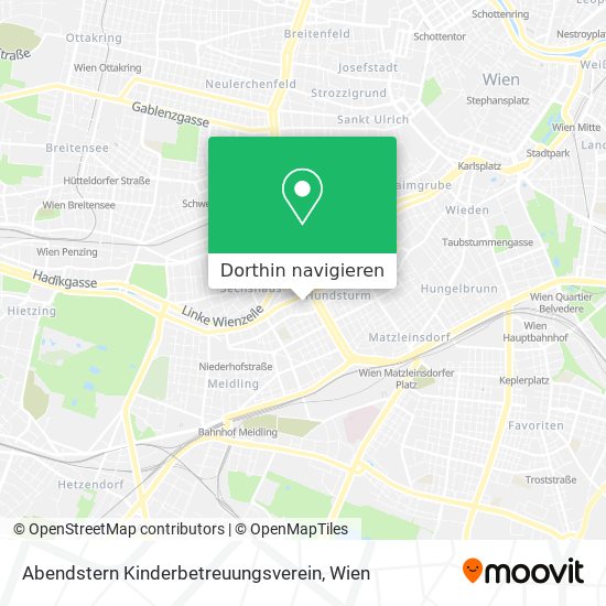 Abendstern Kinderbetreuungsverein Karte