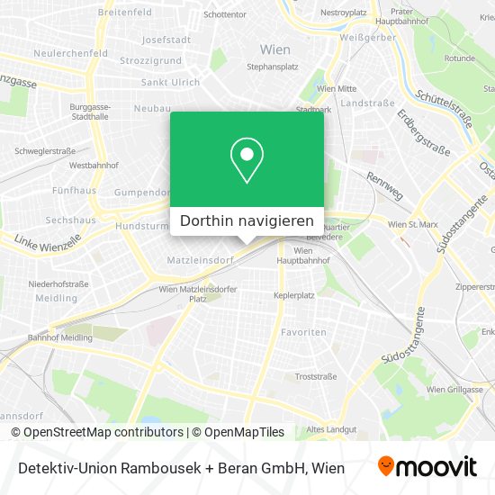 Detektiv-Union Rambousek + Beran GmbH Karte