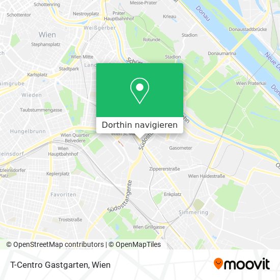 T-Centro Gastgarten Karte