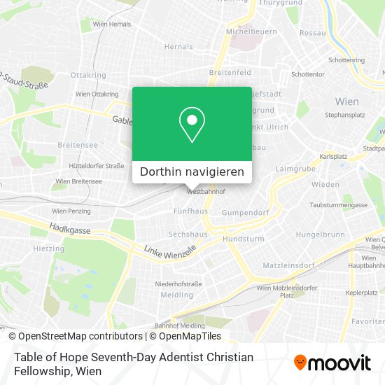 Table of Hope Seventh-Day Adentist Christian Fellowship Karte