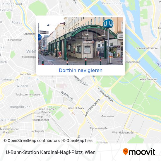 U-Bahn-Station Kardinal-Nagl-Platz Karte