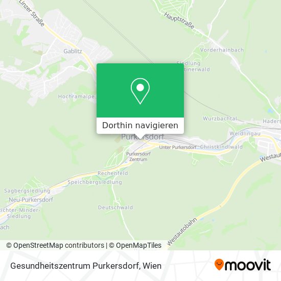 Gesundheitszentrum Purkersdorf Karte