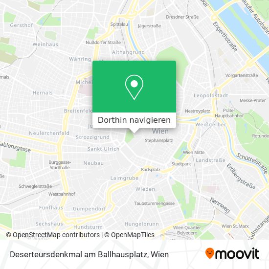 Deserteursdenkmal am Ballhausplatz Karte