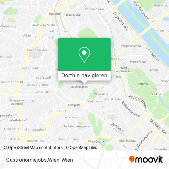 Gastronomiejobs.Wien Karte