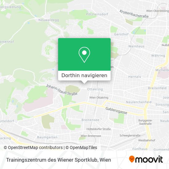 Trainingszentrum des Wiener Sportklub Karte