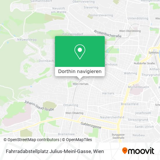 Fahrradabstellplatz Julius-Meinl-Gasse Karte