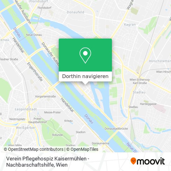Verein Pflegehospiz Kaisermühlen - Nachbarschaftshilfe Karte