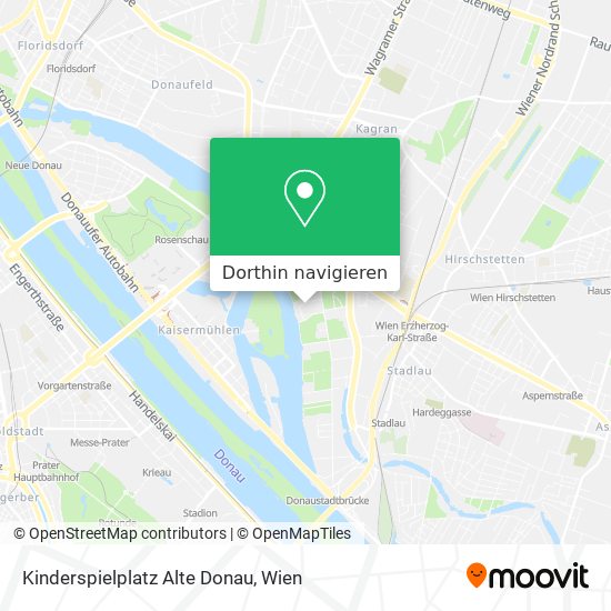 Kinderspielplatz Alte Donau Karte