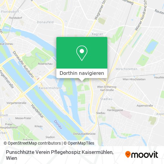Punschhütte Verein Pflegehospiz Kaisermühlen Karte
