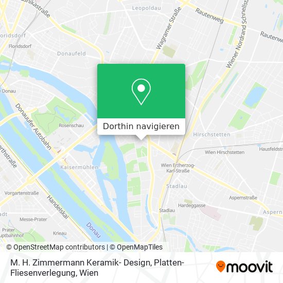 M. H. Zimmermann Keramik- Design, Platten- Fliesenverlegung Karte