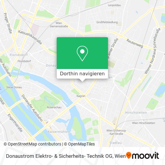 Donaustrom Elektro- & Sicherheits- Technik OG Karte