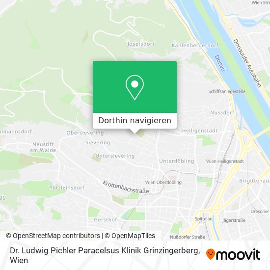 Dr. Ludwig Pichler Paracelsus Klinik Grinzingerberg Karte