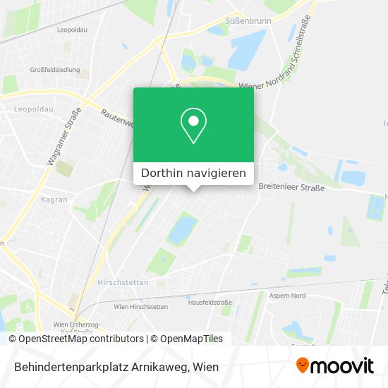 Behindertenparkplatz Arnikaweg Karte