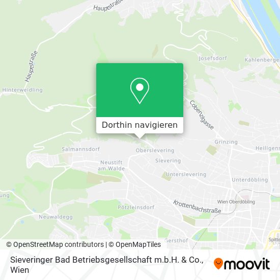 Sieveringer Bad Betriebsgesellschaft m.b.H. & Co. Karte