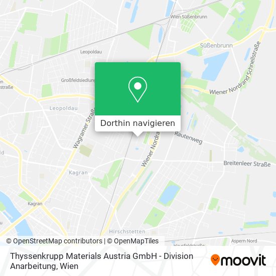 Thyssenkrupp Materials Austria GmbH - Division Anarbeitung Karte