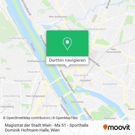 Magistrat der Stadt Wien - Ma 51 - Sporthalle Dominik Hofmann-Halle Karte