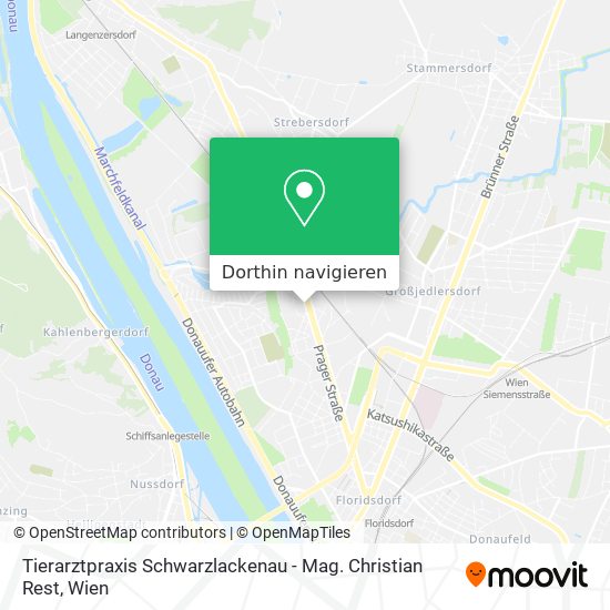 Tierarztpraxis Schwarzlackenau - Mag. Christian Rest Karte