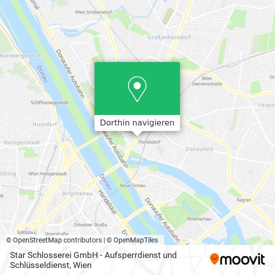 Star Schlosserei GmbH - Aufsperrdienst und Schlüsseldienst Karte