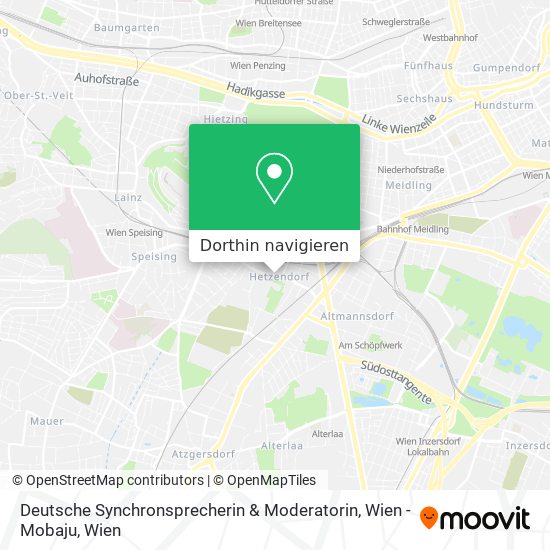 Deutsche Synchronsprecherin & Moderatorin, Wien - Mobaju Karte