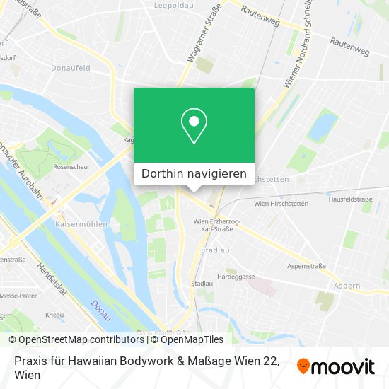 Praxis für Hawaiian Bodywork & Maßage Wien 22 Karte