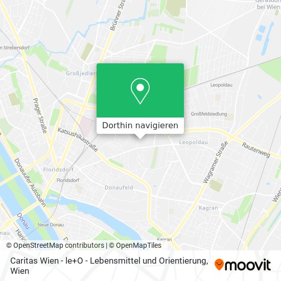 Caritas Wien - le+O - Lebensmittel und Orientierung Karte