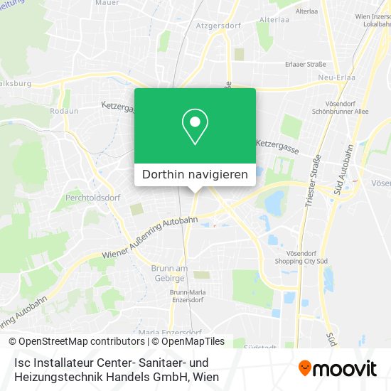 Isc Installateur Center- Sanitaer- und Heizungstechnik Handels GmbH Karte