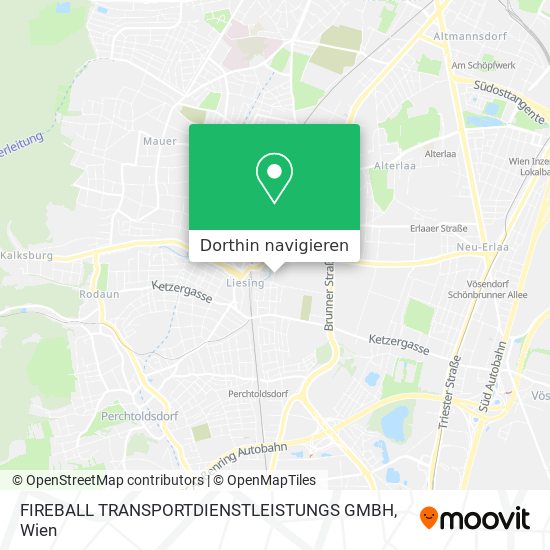 FIREBALL TRANSPORTDIENSTLEISTUNGS GMBH Karte