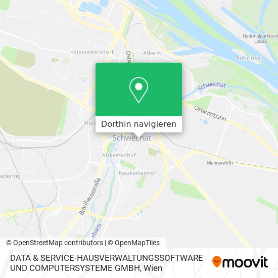 DATA & SERVICE-HAUSVERWALTUNGSSOFTWARE UND COMPUTERSYSTEME GMBH Karte