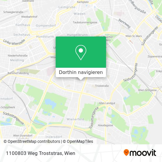 1100803 Weg Troststras Karte