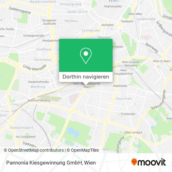 Pannonia Kiesgewinnung GmbH Karte