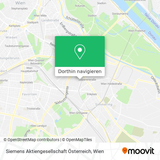 Siemens Aktiengesellschaft Österreich Karte
